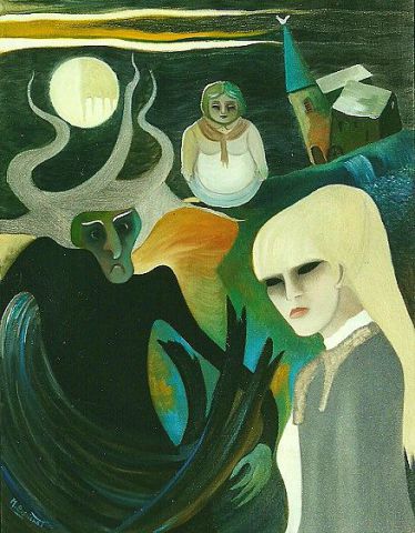 LES VILAINES DE NUIT - Peinture - Monique Bossicart LES VILAINES DE NUIT - Peinture - Monique Bossicart