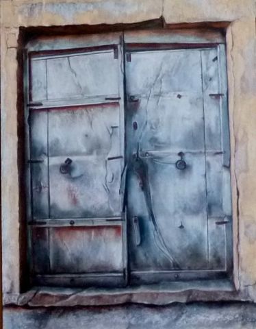 L'artiste Edmee Joly - Vue à Bikaner ( Inde )