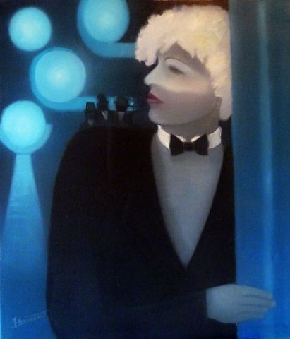 L'ANGE BLEU - Peinture - Monique Bossicart L'ANGE BLEU - Peinture - Monique Bossicart