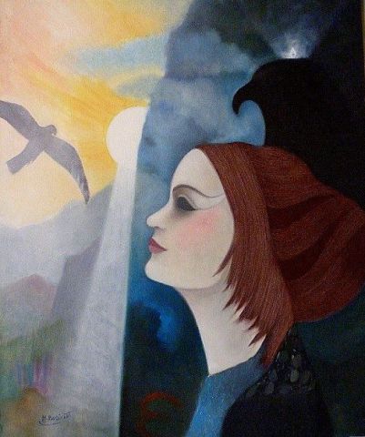 L'AIGLE NOIR - Peinture - Monique Bossicart L'AIGLE NOIR - Peinture - Monique Bossicart