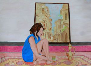 Peinture de Arsene Gully: Déjeuner à l'hotel Oriental