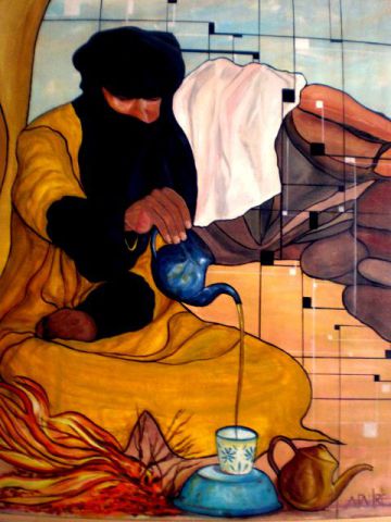 THE A LA MENTHE - Peinture - ALAIN FAURE THE A LA MENTHE - Peinture - ALAIN FAURE