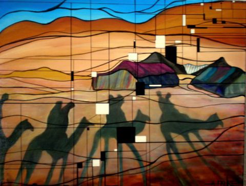 OMBRES SAHARIENNES - Peinture - ALAIN FAURE OMBRES SAHARIENNES - Peinture - ALAIN FAURE