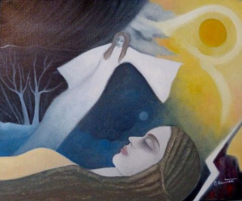 C'ETAIT L'HIVER - Peinture - Monique Bossicart C'ETAIT L'HIVER - Peinture - Monique Bossicart