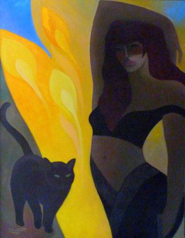 SIRENE DE BRONZE - Peinture - Monique Bossicart SIRENE DE BRONZE - Peinture - Monique Bossicart