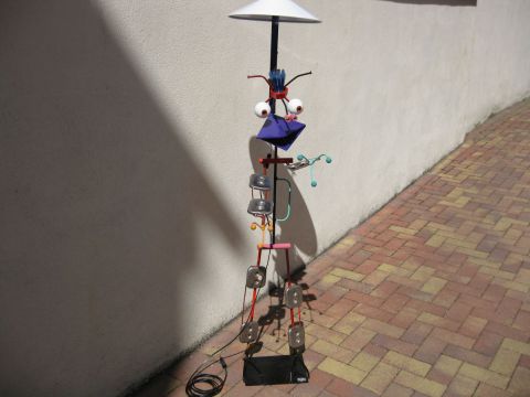 robot lampe n°68 - Sculpture - bellagamba  gilles
