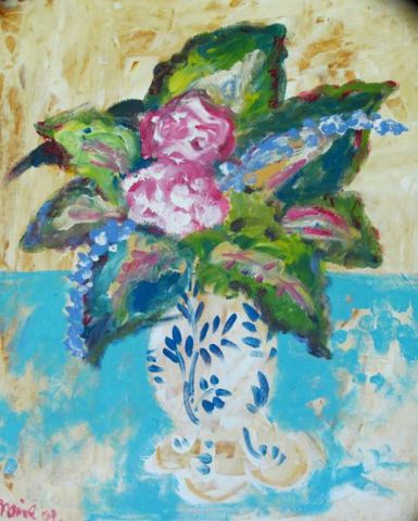 Bouquet du jour - Peinture - MARIE INDIGO