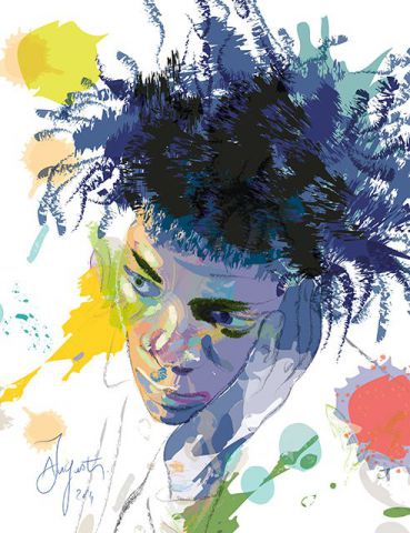 L'artiste James AUGUSTIN - Jean-Michel Basquiat