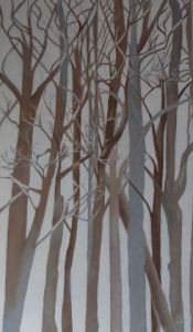 Voir le détail de cette oeuvre: forêt d'hiver