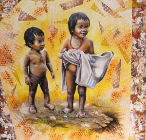 Voir cette oeuvre de Lydie grandroques: Enfants du Laos