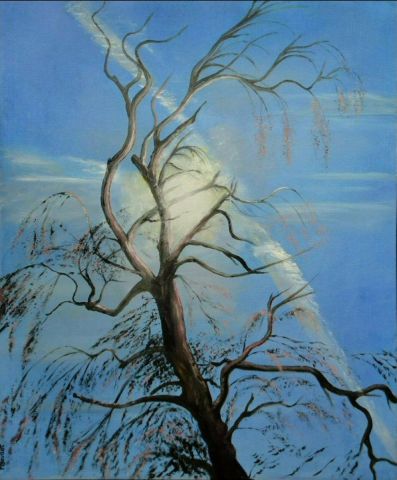 Un arbre au soleil - Peinture - PASCAL BAUDOT
