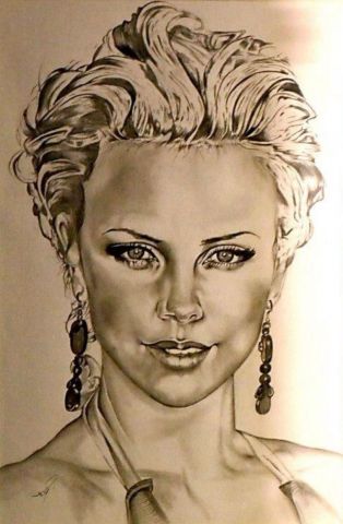 Charlize theron - Dessin - Ferge charly