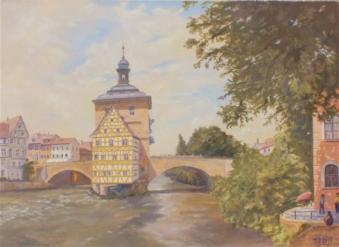 Ancienne Mairie de Bamberg (Bavière) - Peinture - Till Dehrmann
