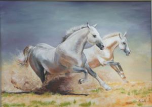 Voir cette oeuvre de mimimarigny: les chevaux blancs
