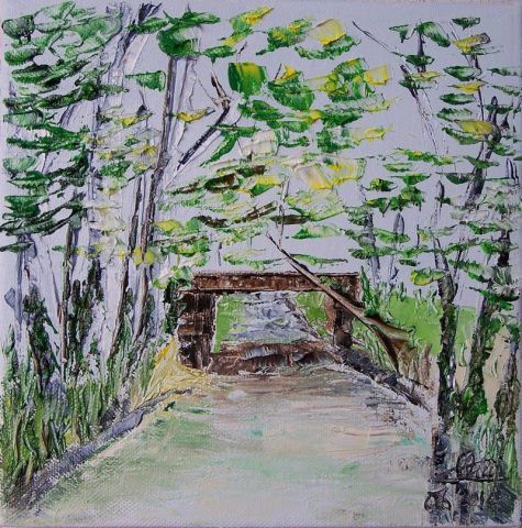 Le vieux pont - Peinture - ClaudeArt