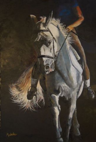 L'artiste mimimarigny - le cheval au travail