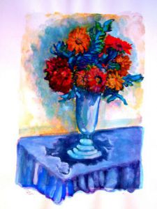 Peinture de Momaur: le bouquet champêtre