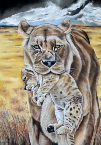 L'artiste Helene Roux - Instinct Maternel L'artiste Helene Roux - Instinct Maternel