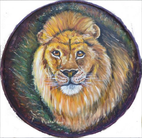 le lion - Peinture - mimimarigny