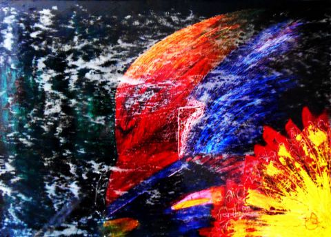 LA CHUTE DU DIABLE - Peinture - AG
