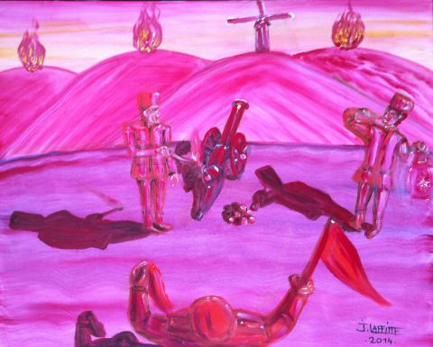 Planète rouge - Peinture - LAFFITTE Jacky Planète rouge - Peinture - LAFFITTE Jacky