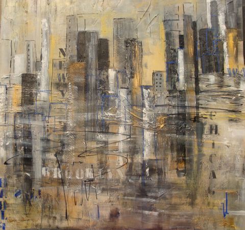 NEW YORK 5 - Peinture - VERONIKA L