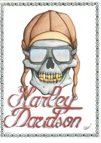 sckull harley - Dessin - voil demonts sckull harley - Dessin - voil demonts