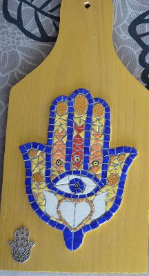 Main de Fatma 1 - Mosaique - CHRISMOSAIC Main de Fatma 1 - Mosaique - CHRISMOSAIC