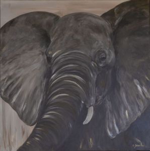 Voir cette oeuvre de CHRISTINE DAVILES: elephant d'afrique