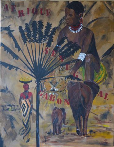afrique mixage - Peinture - CHRISTINE DAVILES afrique mixage - Peinture - CHRISTINE DAVILES