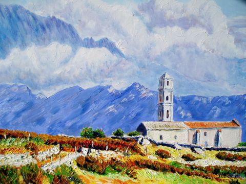 Eglise de San Antonino  - Peinture - Paul-Louis Recco