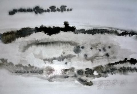 nuage5 - Peinture - BRIGITTE BASPEYRAS