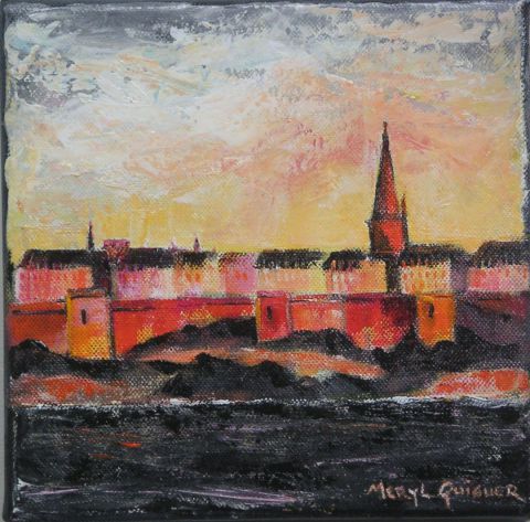 Sunrise at St Malo - 7 - Peinture - Meryl QUIGUER