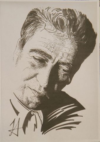 Kateb Yacine - Dessin - Daniel PIERRE dit HUBERT Kateb Yacine - Dessin - Daniel PIERRE dit HUBERT