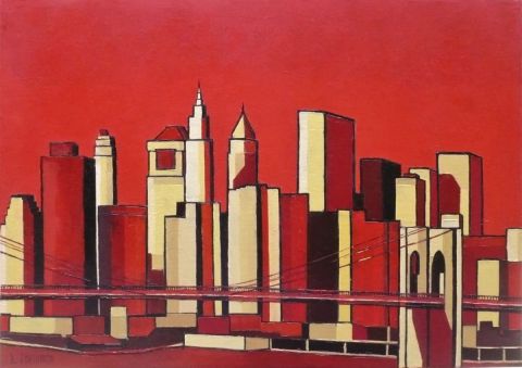 New york  - Peinture - Raphael