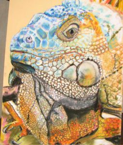 Voir cette oeuvre de malles: Iguane