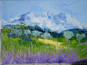 Voir le détail de cette oeuvre: Montagne Sainte Victoire petit format