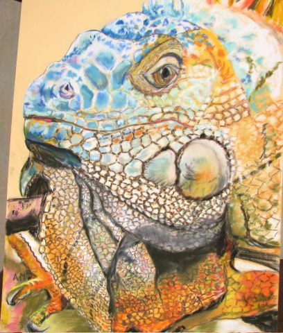 L'artiste malles - Iguane