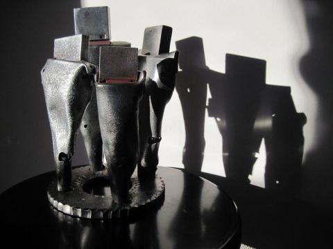 Sculpture : Locksmith family - Beachmountaincreation Sculpture : Locksmith family - Beachmountaincreation