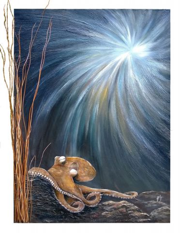 le poulpe - Peinture - Chantal Gobbi le poulpe - Peinture - Chantal Gobbi