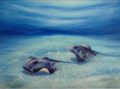 ballet aquatique - Peinture - Chantal Gobbi ballet aquatique - Peinture - Chantal Gobbi