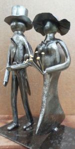 Sculpture de JORG: les mariés