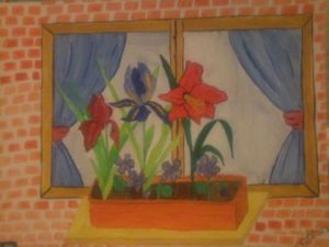 Voir cette oeuvre de Bru Nette: Jardinière à la fenêtre