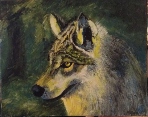 L'artiste Sylvi-art - Le loup