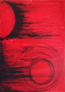 Peinture de NIA: Rouge et noir