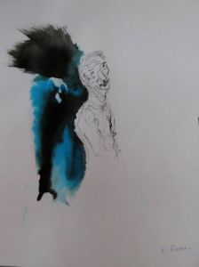 Oeuvre de Vibr'Art: L'homme à l'aile bleu