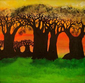Peinture de Theo Geschwind: Baobab