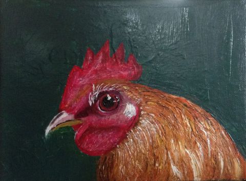 Mon coq - Peinture - Sylvi-art
