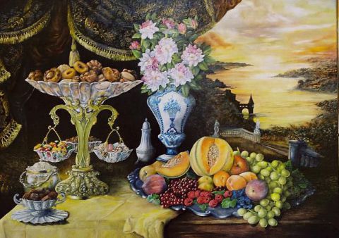 Gourmandises - Peinture - Jacques MONCHO