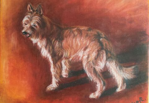 Mon chien - Peinture - Irina R Mon chien - Peinture - Irina R